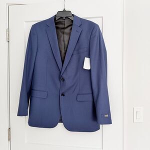Cavalli Class Slim Fit Super 120’s Wool Blazer Blue US 42
